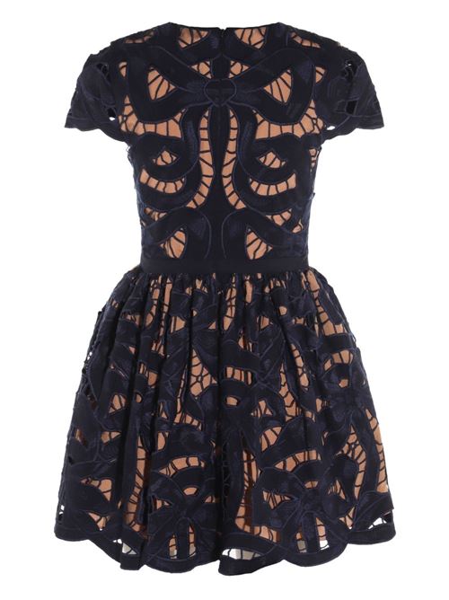 Mini abito con fiocco SELF PORTRAIT | PF25013SBLUE
